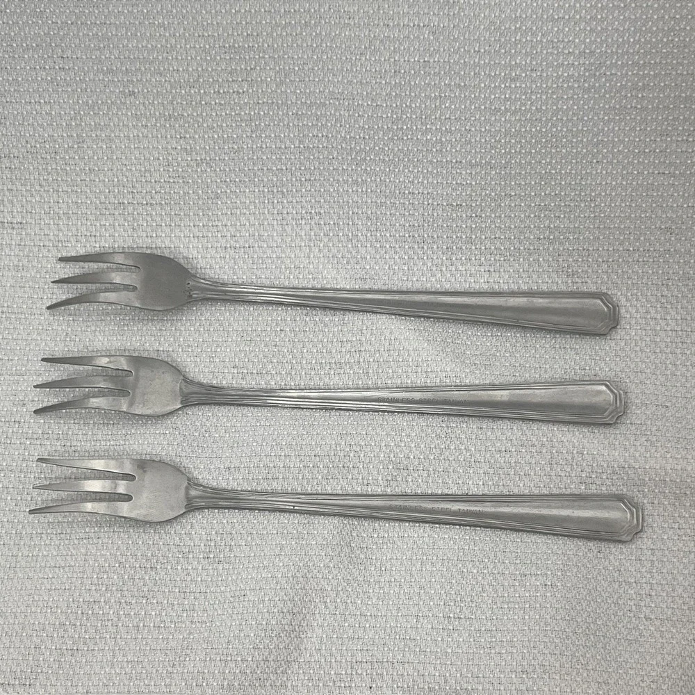 Vintage Brand Ware Stainless Steel Cocktail Fork Small 6